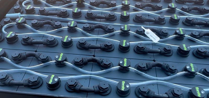 batterie dei carrelli elevatori in estate